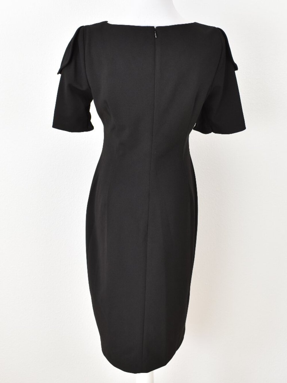 Calvin Klein Ruffle Sleeve Sheath Dress - 10 - Picture 6 of 8